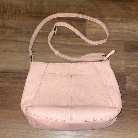 Pink Leather Crossbody Purse with Gold Hardware The Sak - Picture 4 of 14